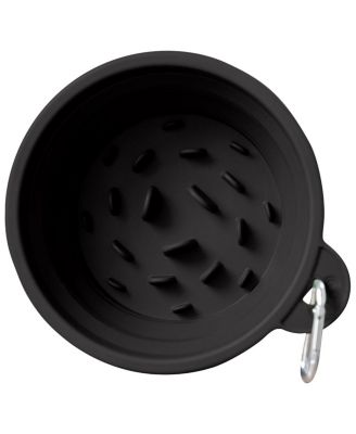 Slow-Feeder, Non-Skid, BPA-Free Silicone Travel Dog Bowl