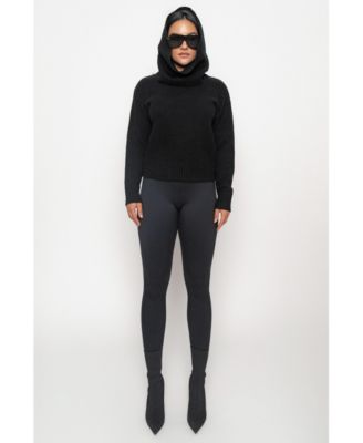 Women's Sweater Scarf Top