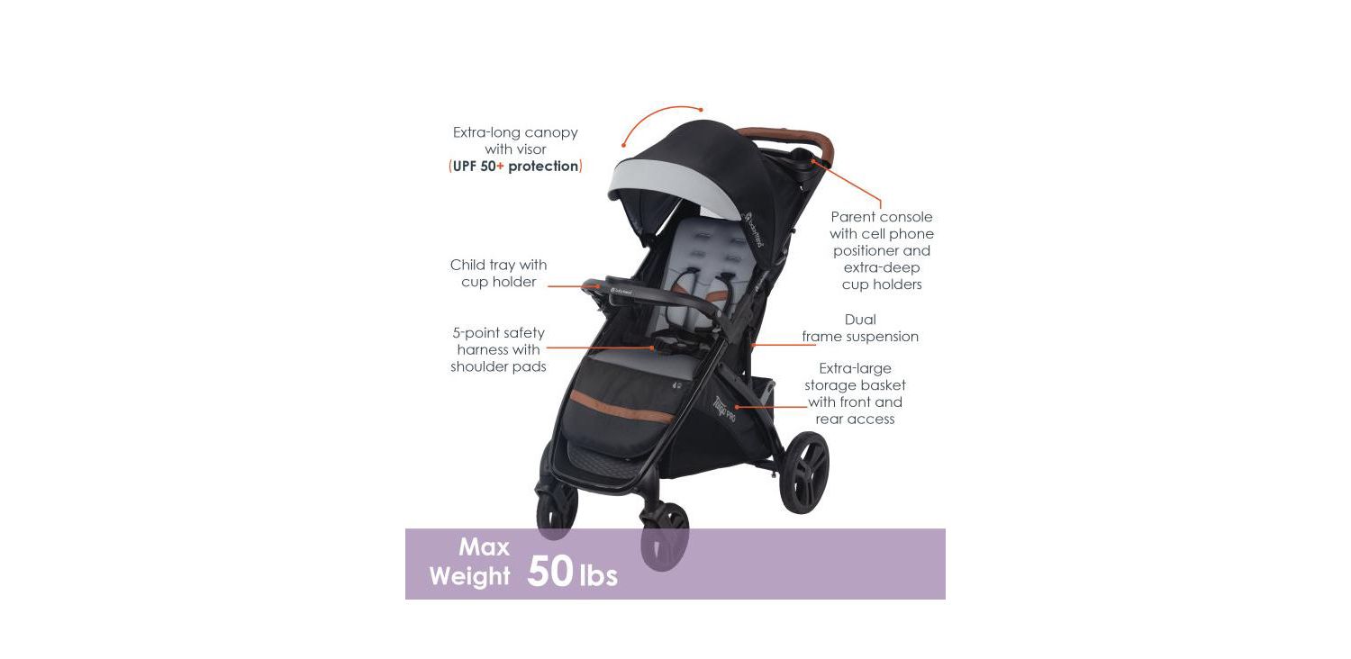 Tango PRO Stroller Travel System with Secure-Lift Infant Car Seat