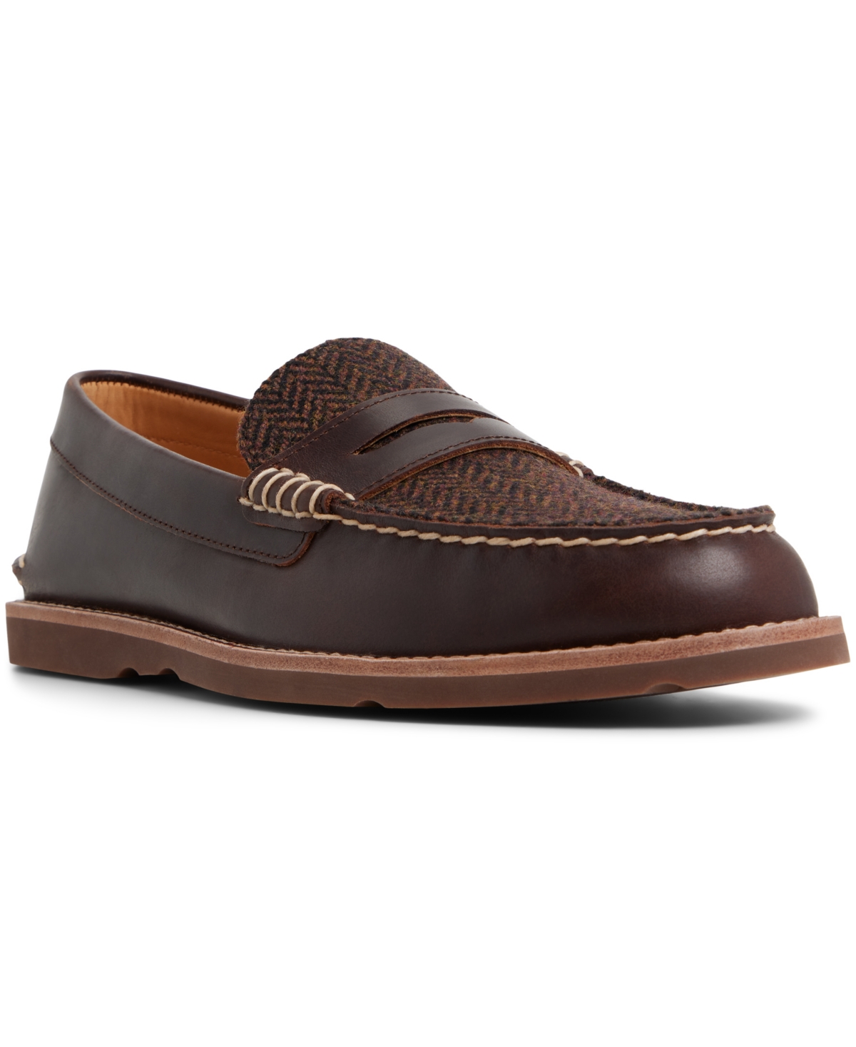 Men's Ripple Penny Loafers - Smooth amaretto
