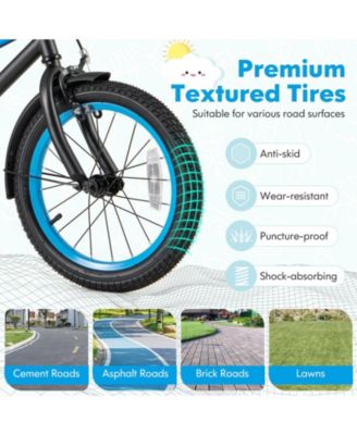 Kids Bike with Adjustable Handlebar and Saddle Blue