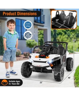 12V Kids Ride on Truck with 3 Speeds and Reverse Forward Function
