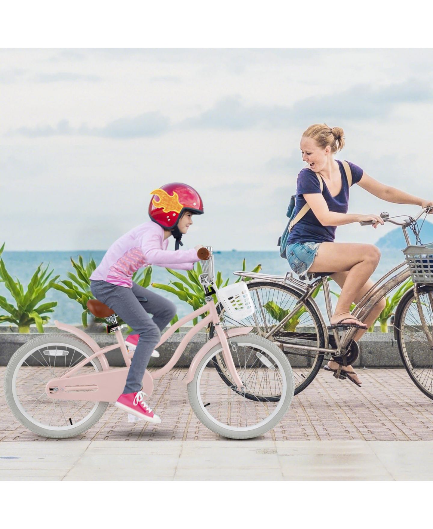 Детская игрушка Mecale 20 Inch Adjustable Dual-Brake Bicycle, 3–8 лет, цвет: Серый — фото 2