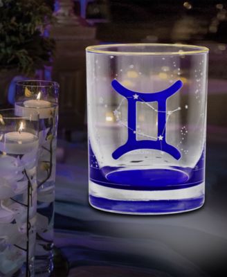 Gemini Zodiac Double Old-Fashioned Glass, Set of 2