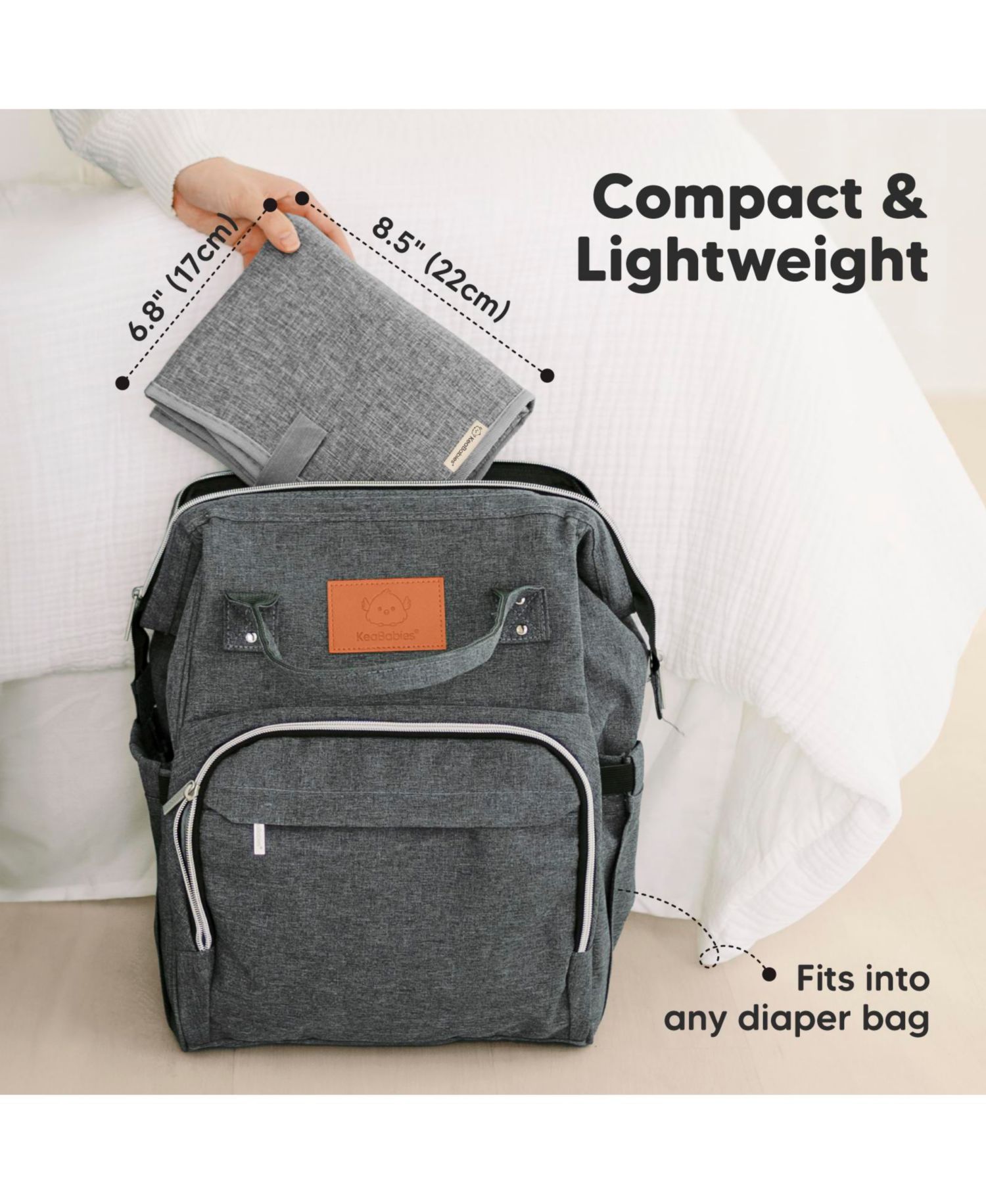 Swift Diaper Changing Pad, Portable Waterproof Diaper Changing Pad for Baby, Travel Changing Pad for Diaper Bag
