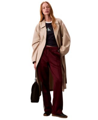 Calvin Klein Jeans - Women's High-Shine French Terry Track Pants
