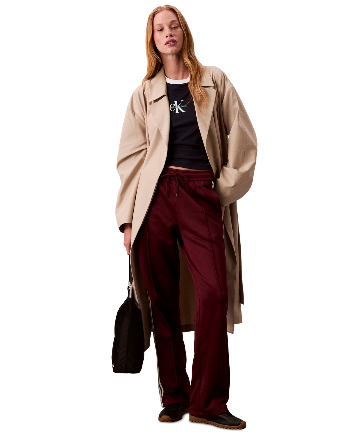 Calvin Klein Jeans Est.1978 Calvin Klein Women's French Terry Track Pants In Brown