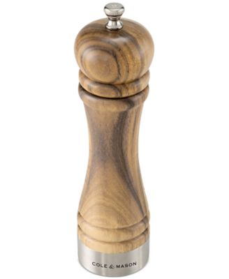 Camden Acacia Wood Stainless Steel Salt & Pepper Mill Gift Set