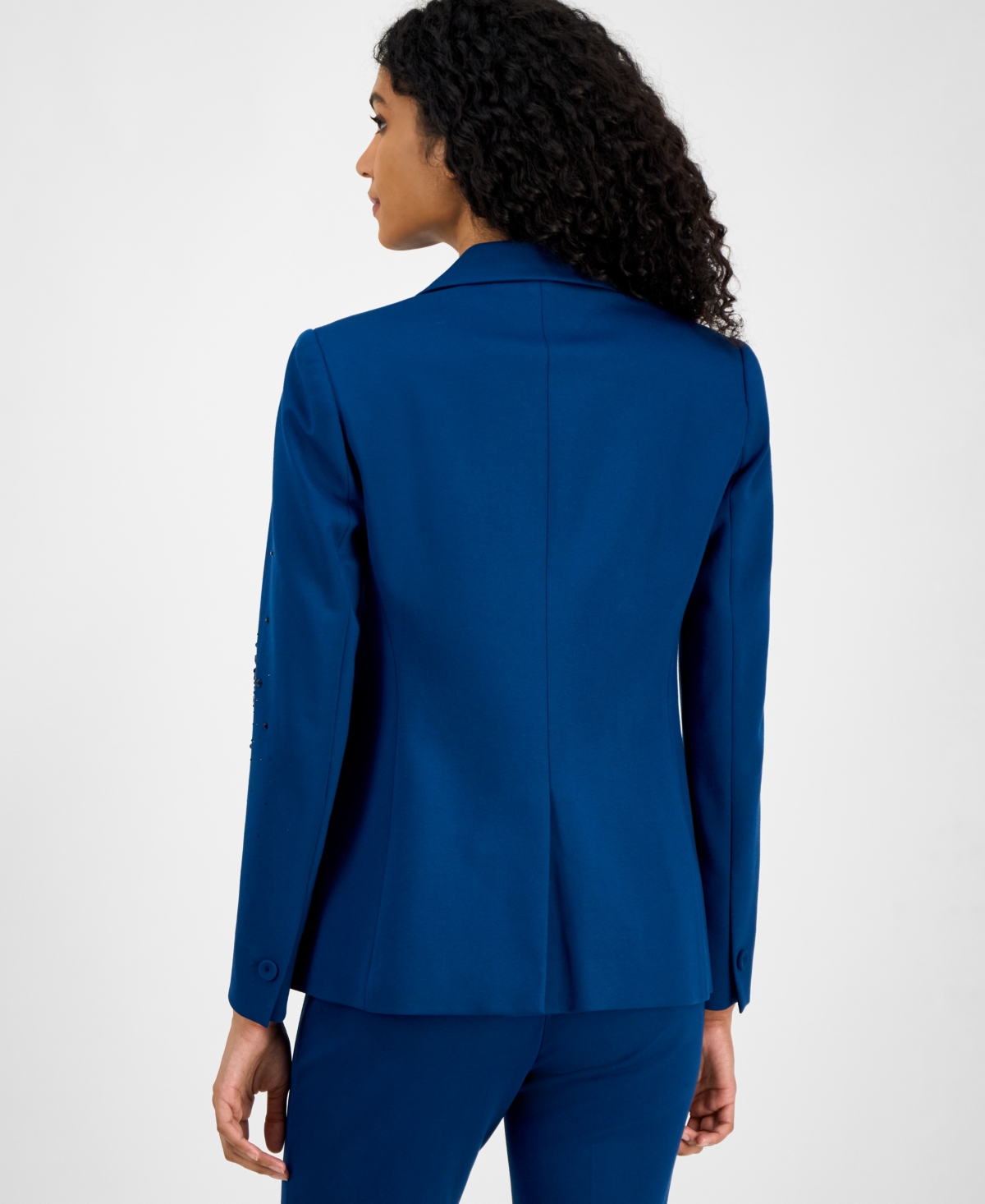 Anne Klein Women's Embellished One-button Jacket In Multi