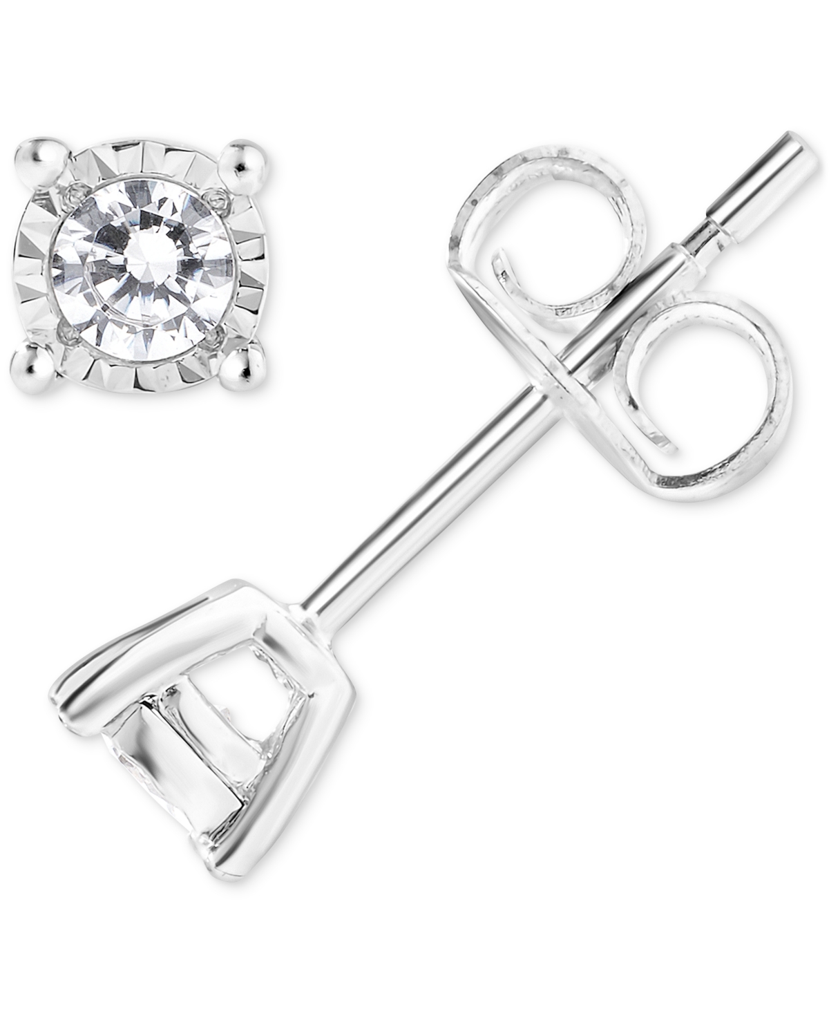 Diamond Stud Earrings (1/4 ct. t.w.) in 14k White Gold - White Gold