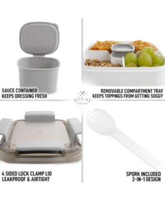 Leak Proof Salad Dressing Container To Go With Smart Lock Design