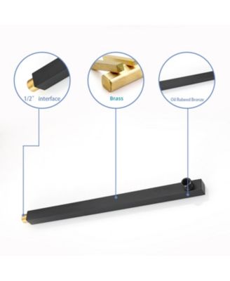 Luxurious Single Handle 2-Spray 12 in. Wall Mount Square Shower Head with Hand Shower Faucet in Brushed Gold