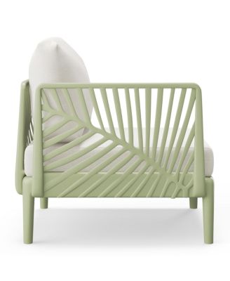 Modern Outdoor Polypropylene Resin Deep Seating Patio Loveseat