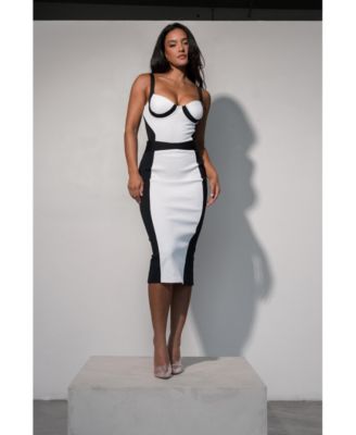 Celebration Colorblock Midi Skirt