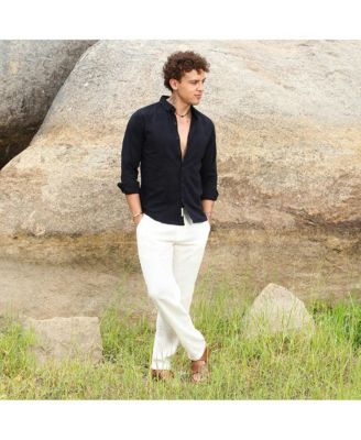 Men's Midnight Black Hive-Checkered Shirt