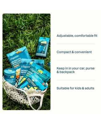 Mosquito Repellent Refillable Wristbands - 1PK & 2 Refills