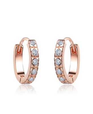 Extra Mini Huggie Radiant Hoop Earrings with Sparkling Cubic Zirconia