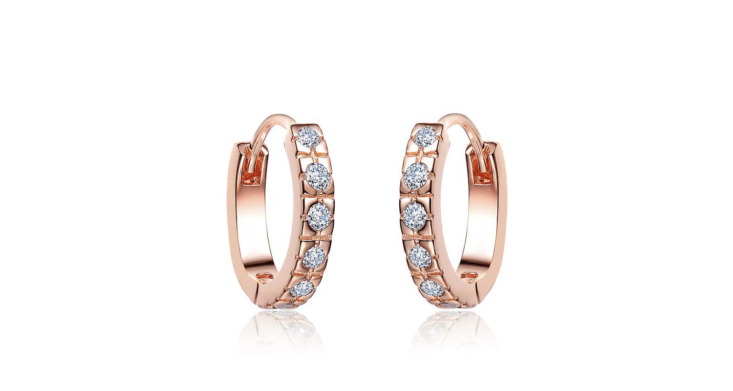 Minimalist Cubic Zirconia Extra Mini Huggie Hoop Earrings