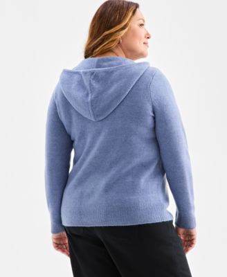 Plus Size Hooded Luxsoft Sweater, Macy's Exclusive