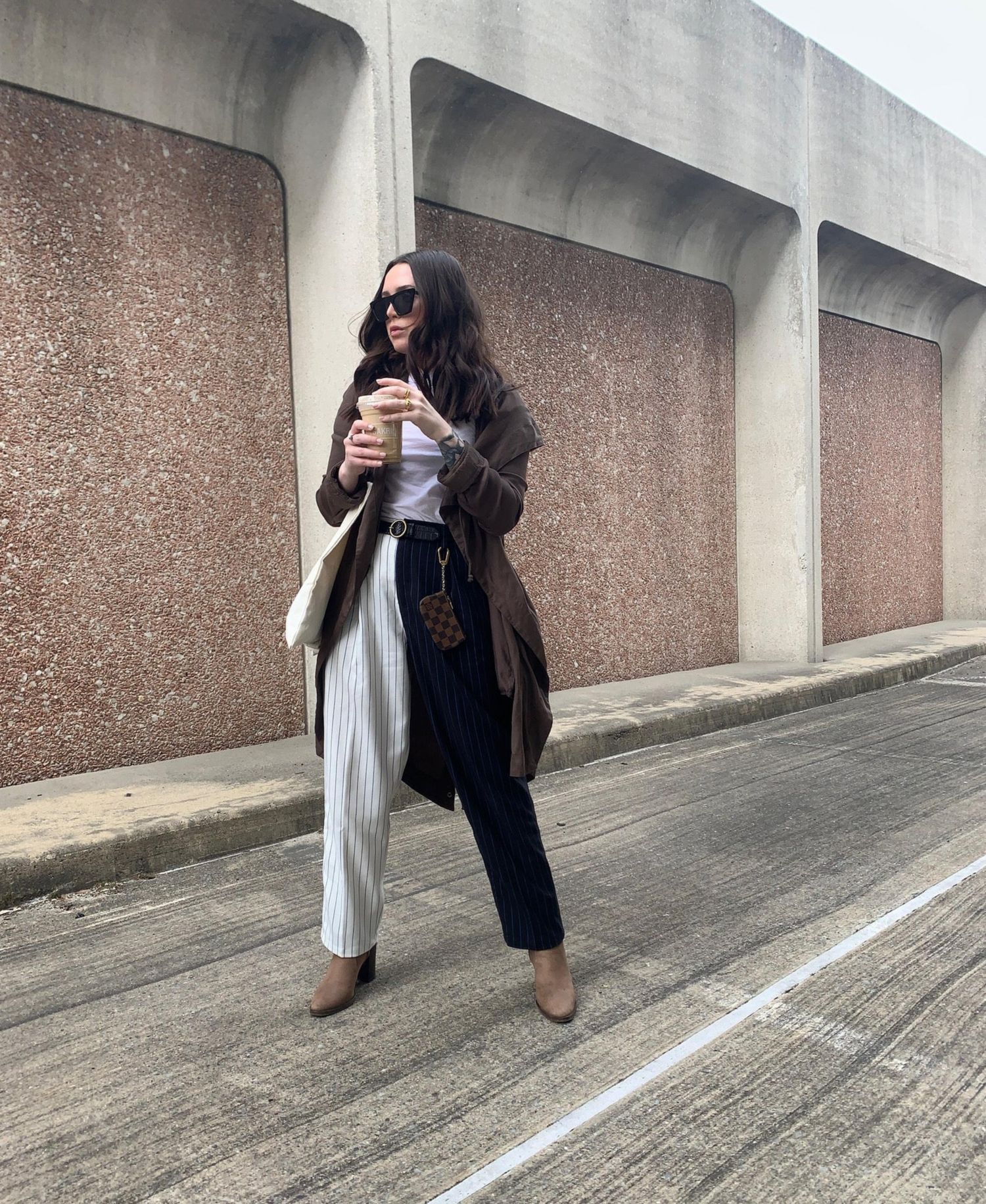 Women's Happy Hour Mix Fabric Trousers