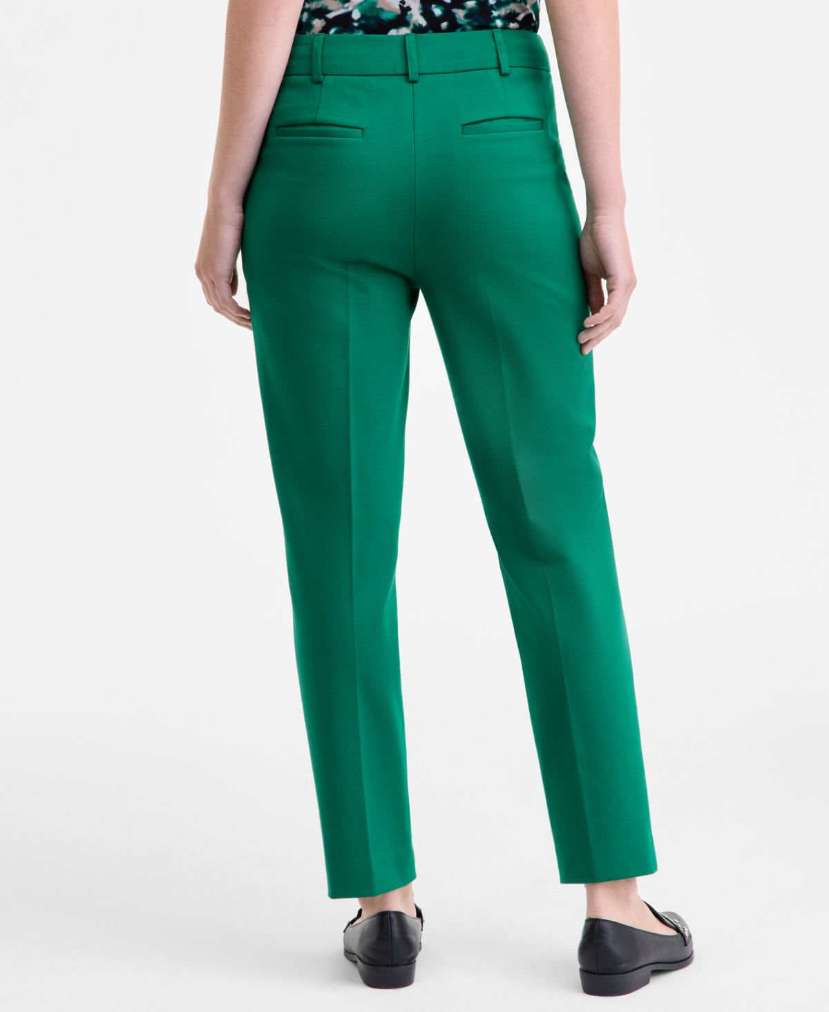 Bar Iii Women's Compression High-rise Straight-leg Pants, Macy's Exclusive In Green