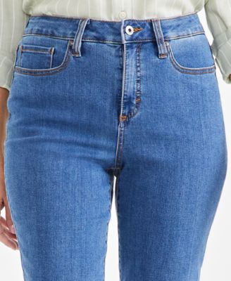 Women's High Rise Straight-Leg Jeans, Regular, Short and Long Lengths, Created for Macy's