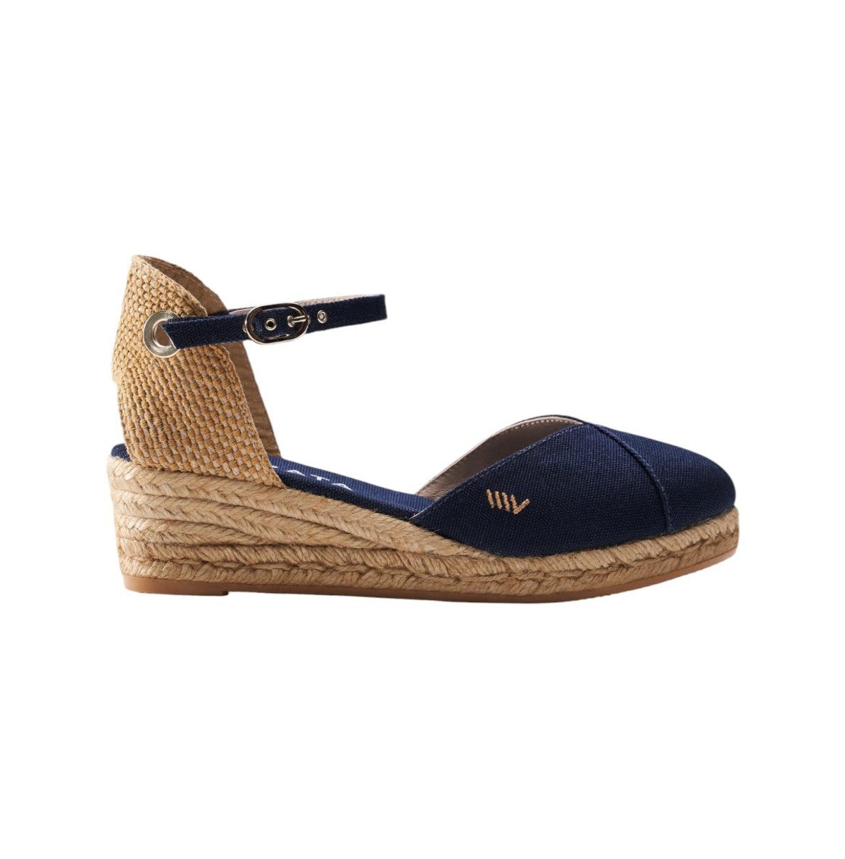 Pubol Canvas Espadrille Wedges - Black