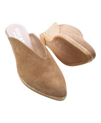 Truja Suede Espadrille Mule Wedges