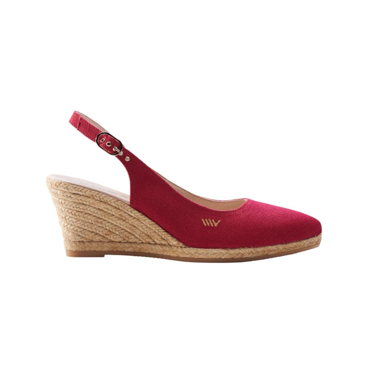 Palomera Limited Edition Canvas Espadrille Wedges - Red
