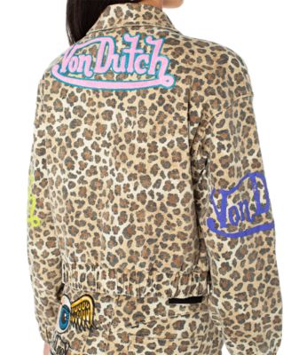 Women's Leopard Graphic Patch Jacket