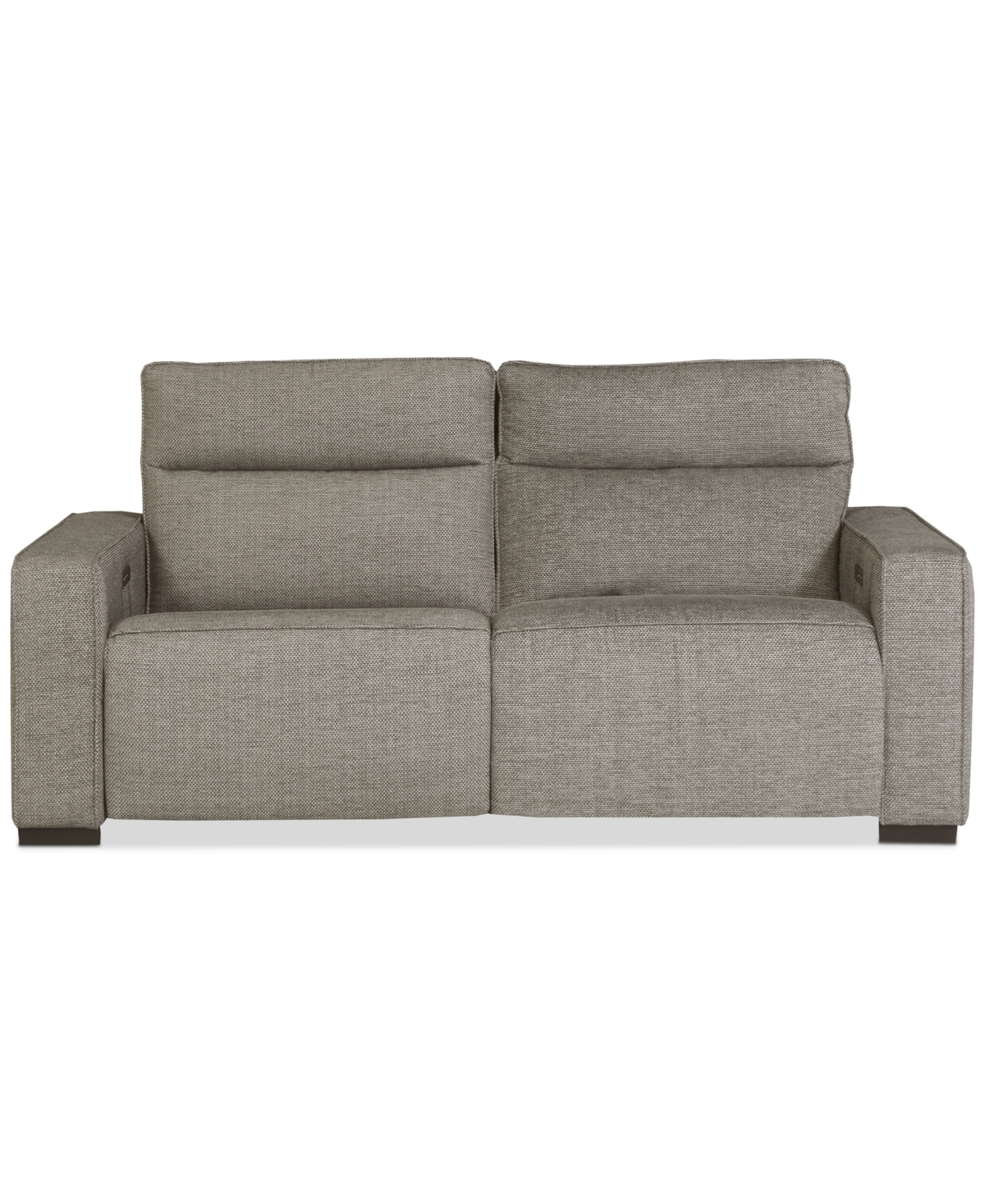 Macy's Miren 2-pc. Fabric Sofa With 2 Power Headrest Recliners, Exclusively At  In Brown