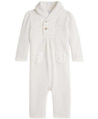 Polo Ralph Lauren - Baby Girls Rib-Knit Coverall
