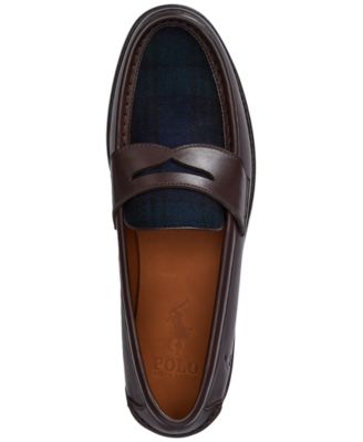 Men's Alston Leather & Plaid Wool Penny Loafers
