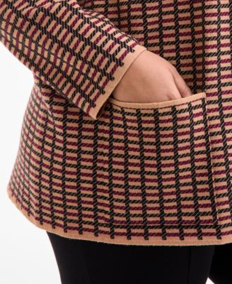 Plus Size Open-Front Coatigan