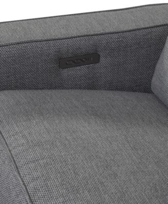 Miren 3-Pc. Fabric Sectional with 2 Power Headrest Recliners