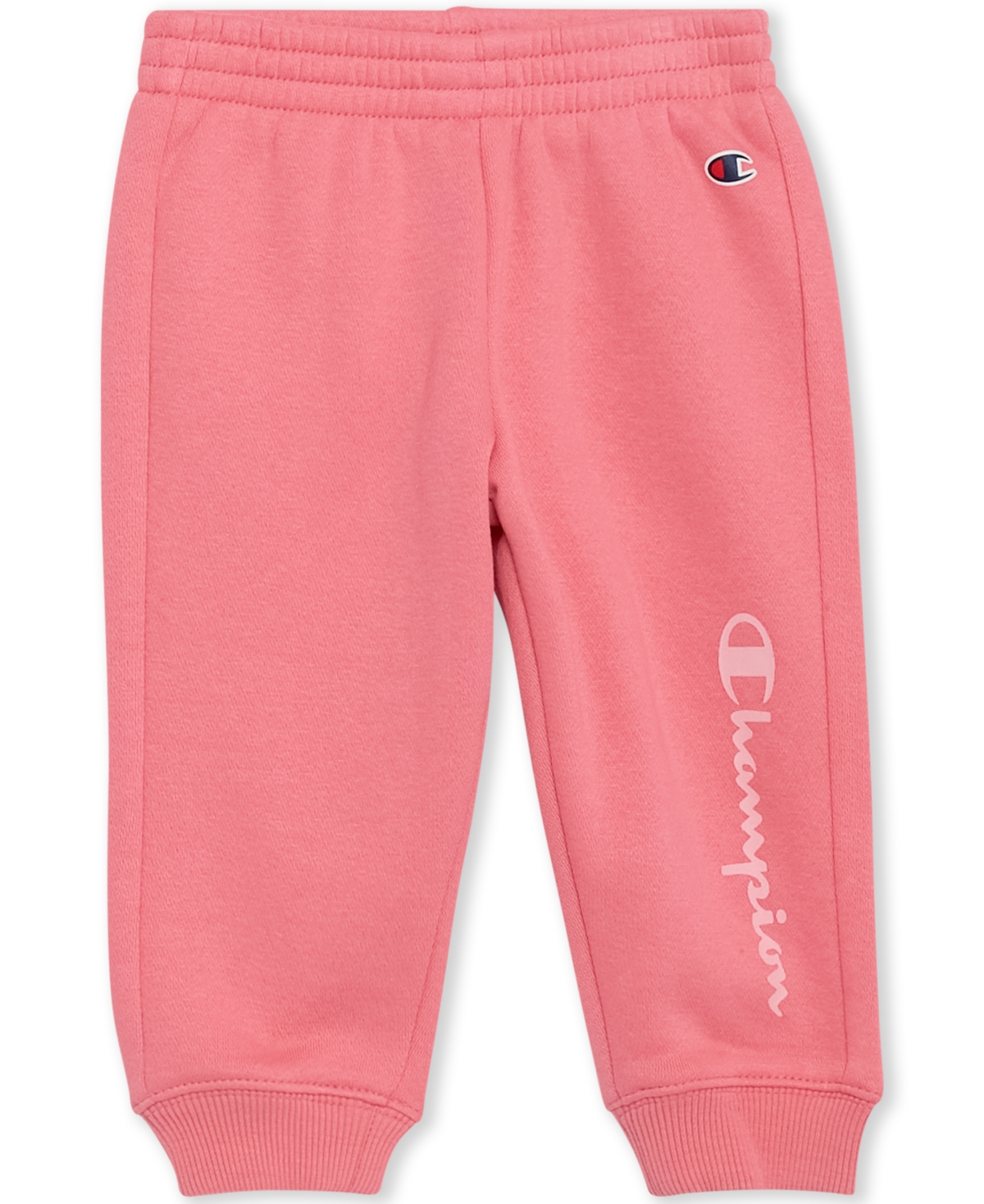Champion Baby Girls 2-piece Long Sleeve Crew Sweatshirt And Joggers Set In Pink