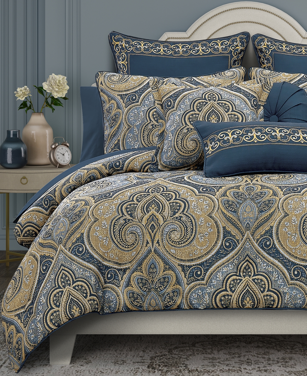 Royal Court Messina Damask 3-Pc. Comforter Set