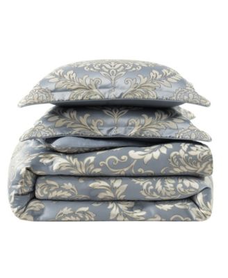 Lorenzo Damask 3-Pc. Comforter Set, Full/Queen