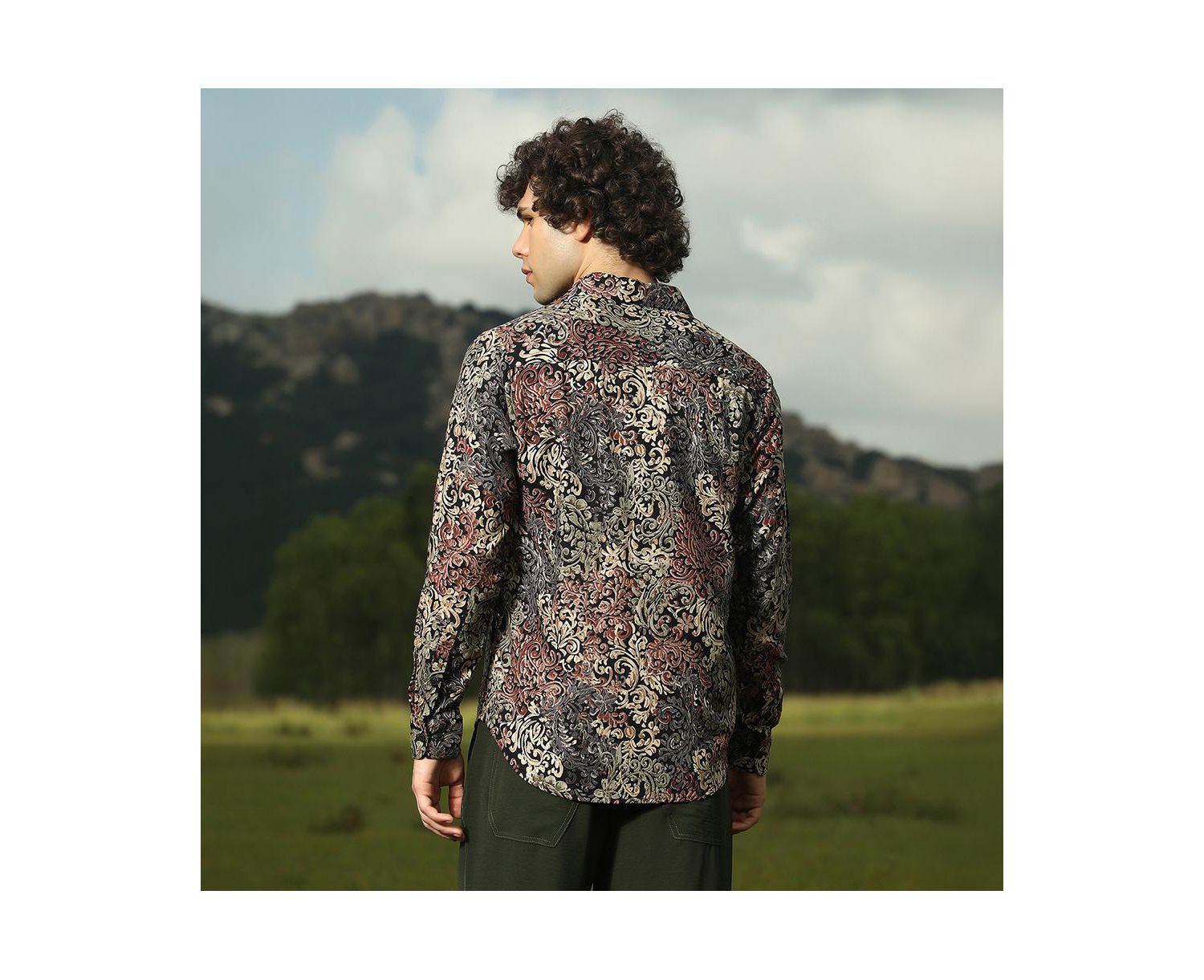 Men's Multicolour Regal Foliage Shirt
