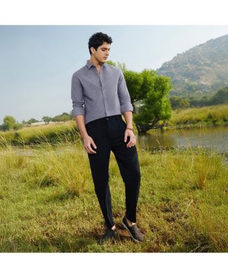 Men's Aegean Blue Grainy Shirt