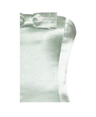 Women's Lael Mint Green Back Button Trailing Gown