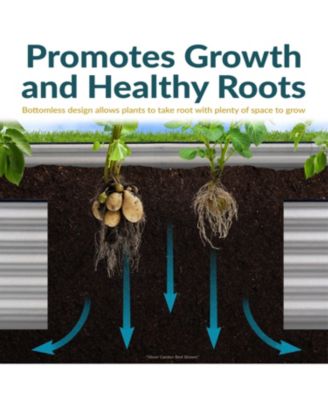 Galvanized Rectangle Raised Garden Bed