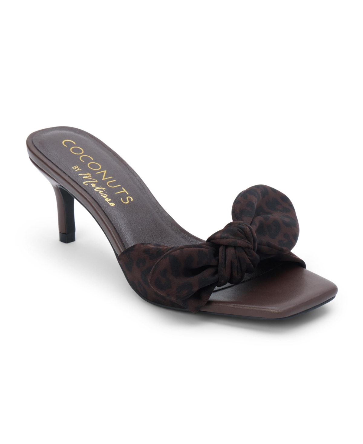 Uptown Heeled Sandal - Brown leopard