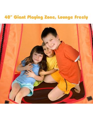 40'' Kids Hanging Chair Swing Tent Set Hammock Nest Pod Seat