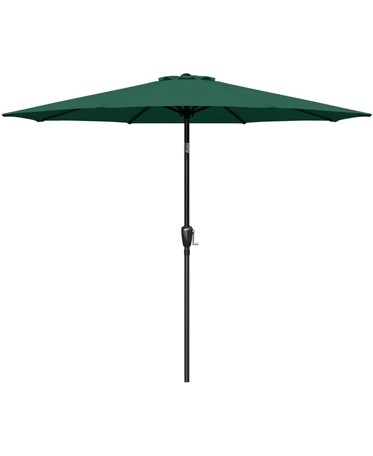 Flynama One Simple Deluxe 9ft Outdoor Market Table Patio Umbrella with Button Tilt, Crank and 8 Sturdy Ribs for Garden