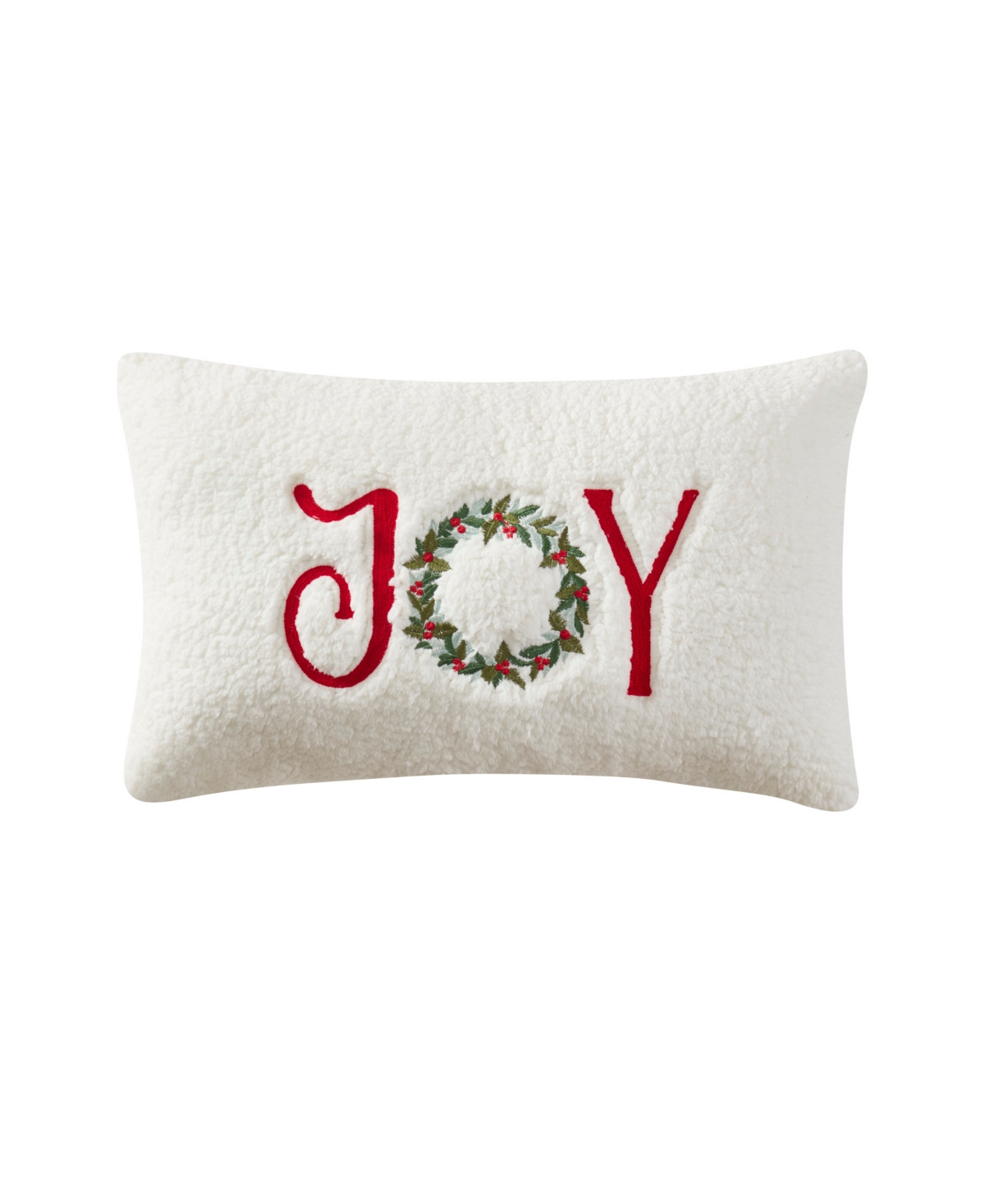 J Queen New York Joy Pillow Boudoir Decorative Pillow, 13" X 21" In White