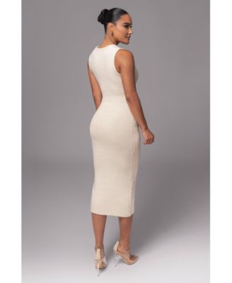 Women's Sleeveless Cable Knit Dress