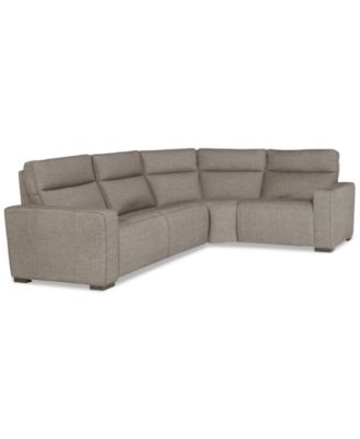 Miren 4-Pc. Fabric Sectional with 2 Power Headrest Recliners, Exclusively at Macy's