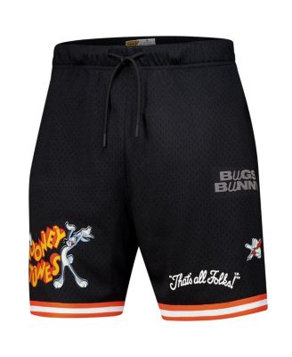 Men's Bugs Bunny Black Looney Tunes Mesh Shorts