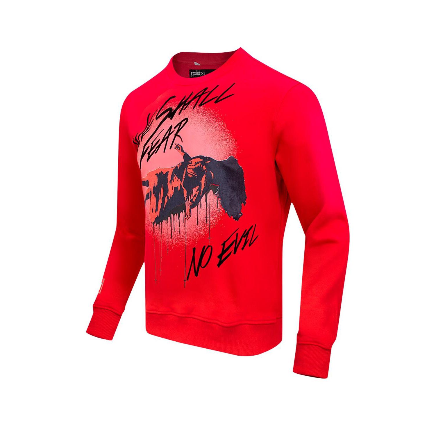 Men's Red The Exorcist We Shall Fear Pullover Sweatshirt